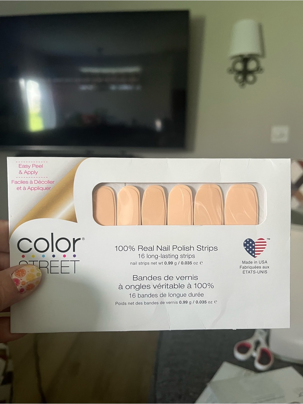 Color Street Peach Nail Polish Strips - Havana Honey
